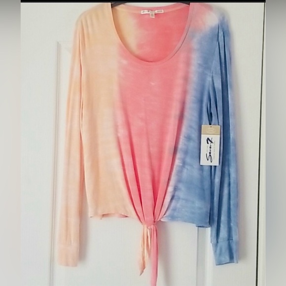 Seven7 Tops - 🆕🔥SEVEN7 SUPER SOFT&CHIC&STYLISH TIE DYE KNOT LONG SLEEVE SHIRT NWT!! BUNDLE🆙